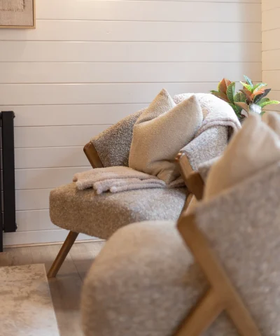 Comfortable seating area in a private counselling room in Sandhurst